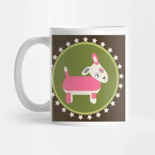 Berry Pink Starry Hot Dog Mug